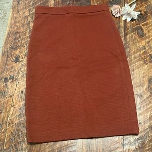 Ann Taylor pencil skirt.  Size 4. Rust Red.